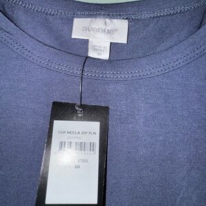 Avenue Steel Blue Short Sleeve Tee